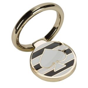 Kate Spade New York Universal Ring Stand - Black / White Stripes w/ Spade